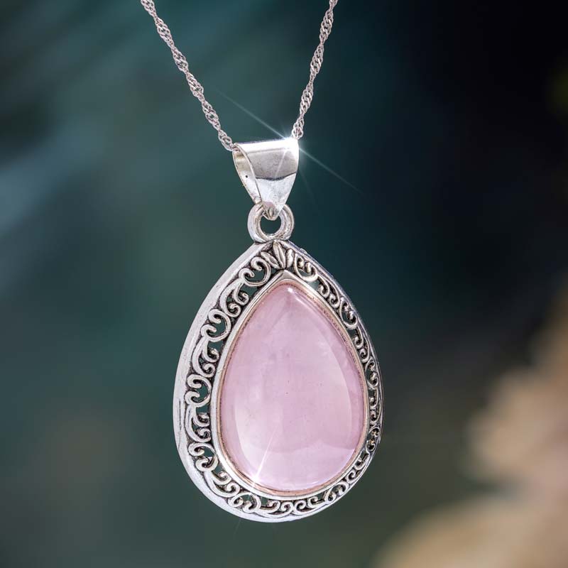 Stone of the Heart Rose Quartz Pendant